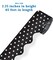 Carson Dellosa 65Ft of Black and White Bulletin Board Borders, 1 Roll of Scalloped Trim With Polka Dots for Rolling Whiteboard, Cork and Posterboard, Party, Office Decorations, and Classroom Decor